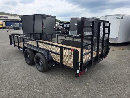 New 2027 Sure-Trac 7X16 7K - 2' MESH SIDES Utility Trailer