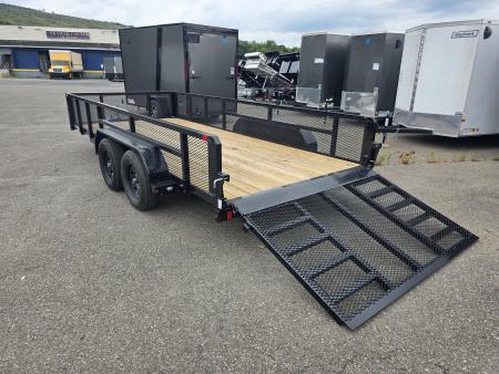 New 2027 Sure-Trac 7X16 7K - 2' MESH SIDES Utility Trailer