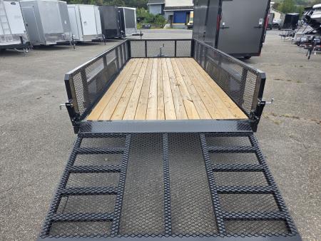 New 2027 Sure-Trac 7X16 7K - 2' MESH SIDES Utility Trailer
