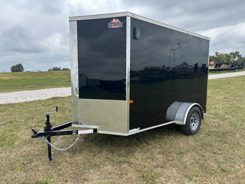 New 2027 Rock Solid 6x10 Single Axle Cargo w/ .080 Exterior, Ramp Door, & 6'6 Interior Height