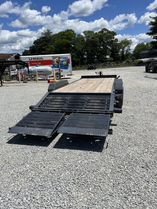 New 2027 Iron Bull EWB Series Equipment Trailer / 83"x20 / 2-7,000# Electric Brake Axles / Rampage Ramps / Jumbo Toolbox