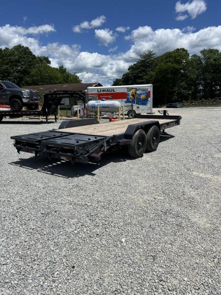 New 2027 Iron Bull EWB Series Equipment Trailer / 83"x20 / 2-7,000# Electric Brake Axles / Rampage Ramps / Jumbo Toolbox