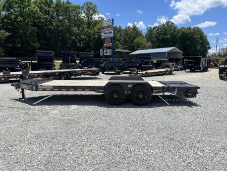 New 2027 Iron Bull EWB Series Equipment Trailer / 83"x20 / 2-7,000# Electric Brake Axles / Rampage Ramps / Jumbo Toolbox