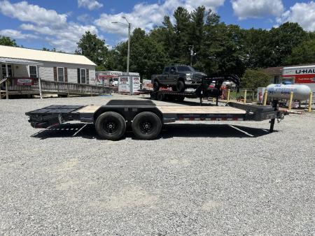 New 2027 Iron Bull EWB Series Equipment Trailer / 83"x20 / 2-7,000# Electric Brake Axles / Rampage Ramps / Jumbo Toolbox
