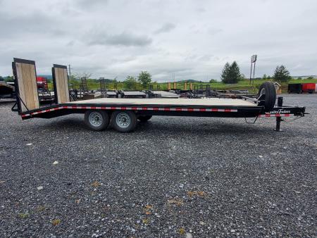 Used 2025 Quality Trailers Pro-P Deckover Trailer / 16,000 GVWR / 102"x23' / 30" Wood Filled Ramps