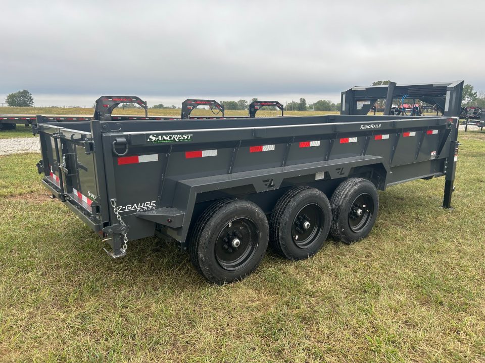 New 2027 Lamar 83x16 Triple 21K GN Telescopic Dump w/ 7 Gauge Floor, 2' Sides, & 17.5" Wheels