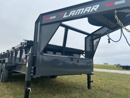 New 2027 Lamar 83x16 Triple 21K GN Telescopic Dump w/ 7 Gauge Floor, 2' Sides, & 17.5" Wheels
