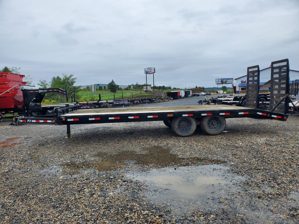 Used 2019 PJ Trailers F8 Deckover Trailer / 14,000 GVWR / 102"x22'
