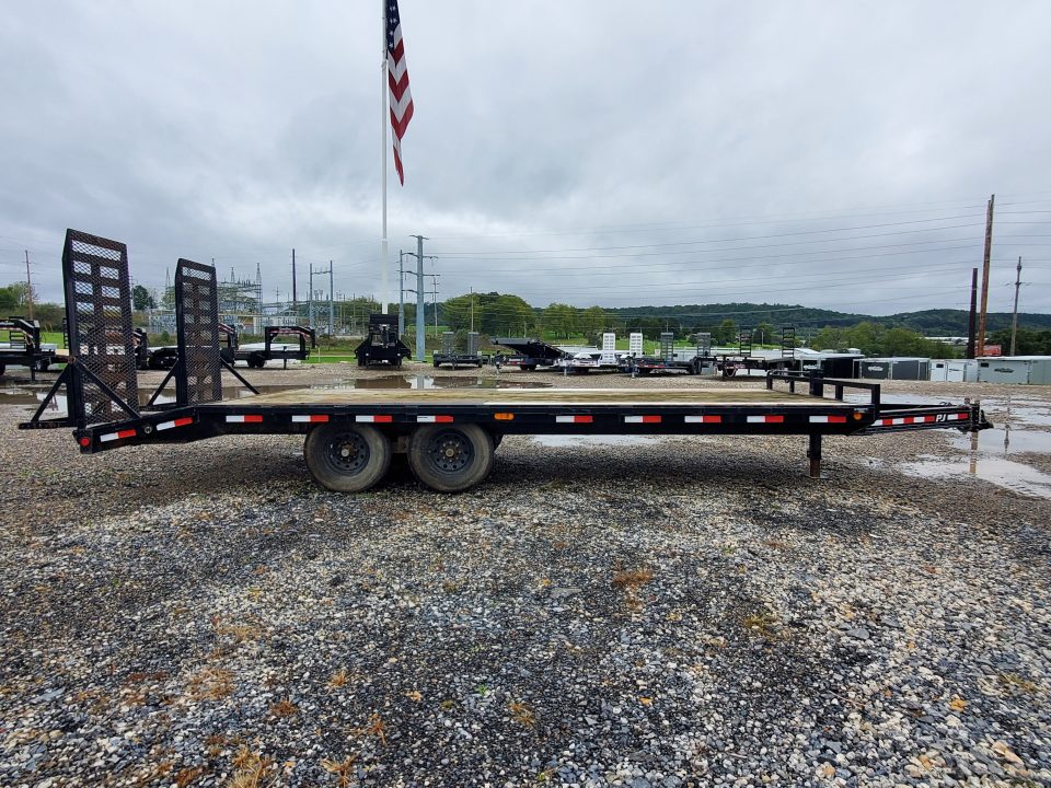 Used 2019 PJ Trailers F8 Deckover Trailer / 14,000 GVWR / 102"x22'