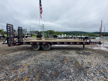Used 2019 PJ Trailers F8 Deckover Trailer / 14,000 GVWR / 102"x22'