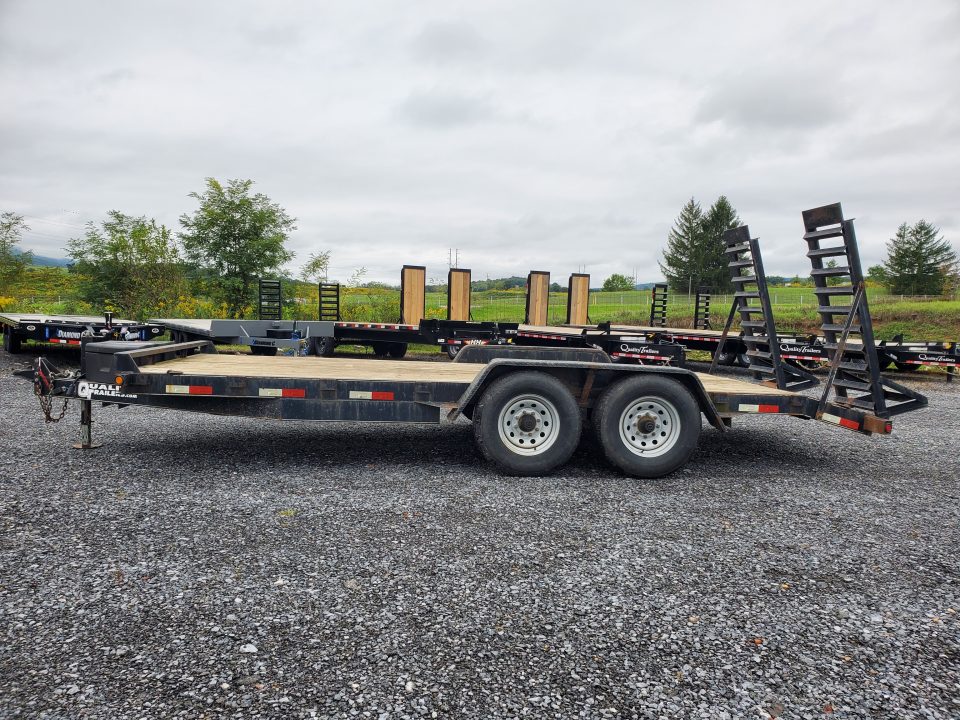 Used 2015 Quality Trailers General Duty Equipment Trailer / 9990 GVWR / 82"x20'