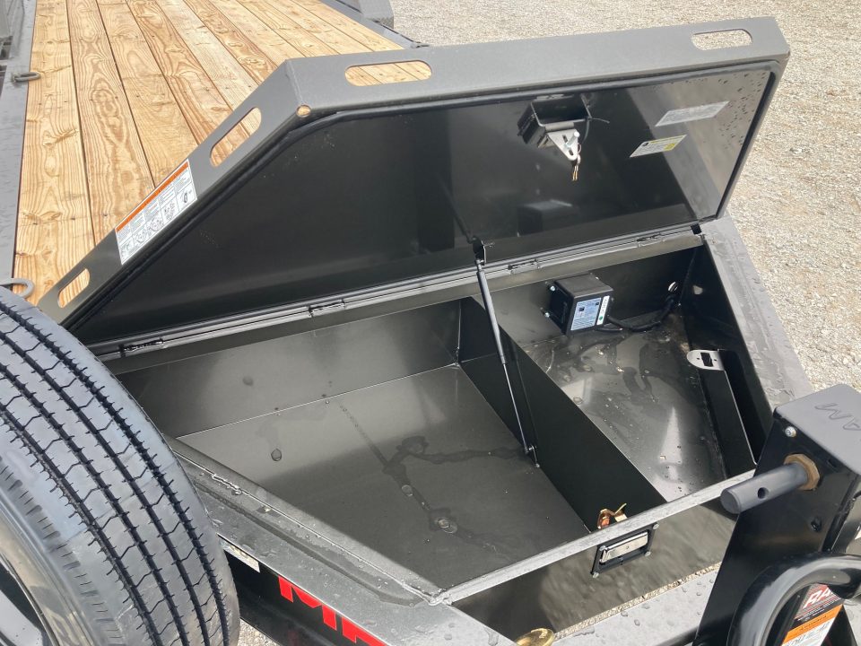 New 2027 MAXX-D 83x24 TANDEM 17.5K EQUIPMENT W/ 4' DOVE, MAX RAMPS, LARGE TOOLBOX & SPARE Equipment Trailer