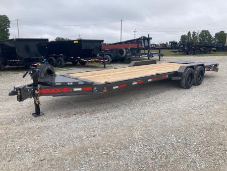New 2027 MAXX-D 83x24 TANDEM 17.5K EQUIPMENT W/ 4' DOVE, MAX RAMPS, LARGE TOOLBOX & SPARE Equipment Trailer