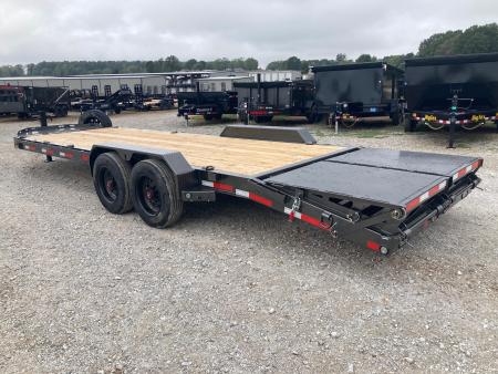 New 2027 MAXX-D 83x24 TANDEM 17.5K EQUIPMENT W/ 4' DOVE, MAX RAMPS, LARGE TOOLBOX & SPARE Equipment Trailer
