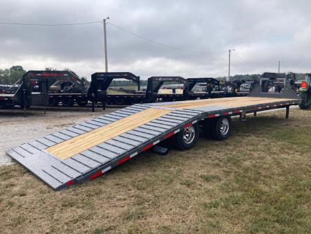 New 2027 Diamond C Trailers 102X35 TANDEM 25.9K GN HYDROTAIL W/ STEEL RUNNERS, HYDROJACK, DISC BRAKES & WIRELESS REMOTE Flatbed Trailer