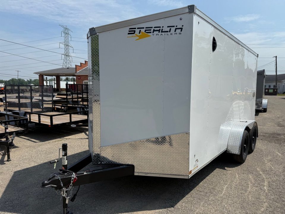 New 2026 Stealth 7 X 14 Cargo / Enclosed Trailer with Ramp Door and 6ft 6in interior Height