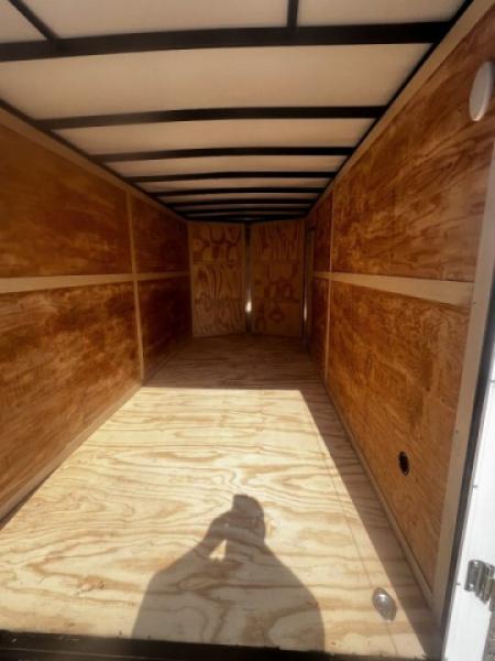 New 2027 Homesteader Trailers / 716T Intrepid / 7' Interior Height / .080 White Aluminum / Ramp Rear Door / 32" Side Door