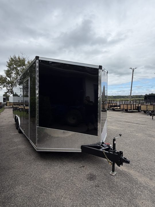 New 2027 8.5 x 20 Enclosed Car Hauler with Ramp 7K GVW with 7ft interior