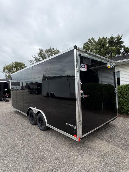 New 2027 8.5 x 20 Enclosed Car Hauler with Ramp 7K GVW with 7ft interior