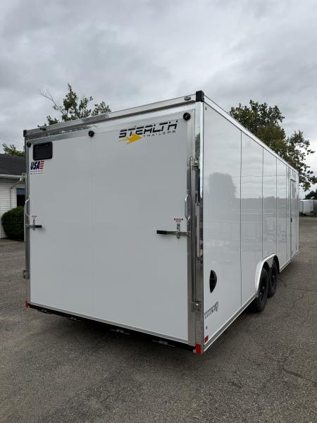 New 2027 Stealth Titan 8.5 x 24 Enclosed Car Hauler with Ramp 10K GVW with 7ft interior and Screwless Exterior