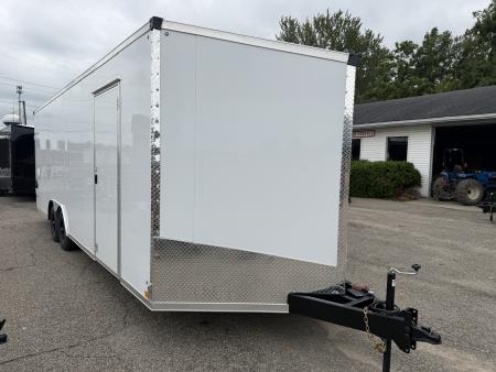 New 2027 Stealth Titan 8.5 x 24 Enclosed Car Hauler with Ramp 10K GVW with 7ft interior and Screwless Exterior