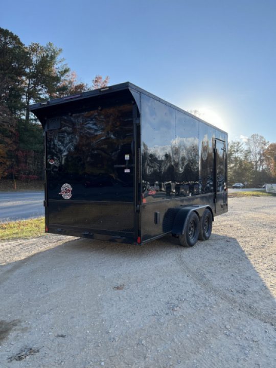 New 2027 Homesteader Trailers / 716IT Intrepid OHV / 7' Int. Ht. / ..080 Black Alum Poly Core w/ Black Out Pkg / 32" Side Door / 4 Recessed Floor D-Rings / 78" Extra Wide Rear Ramp Door