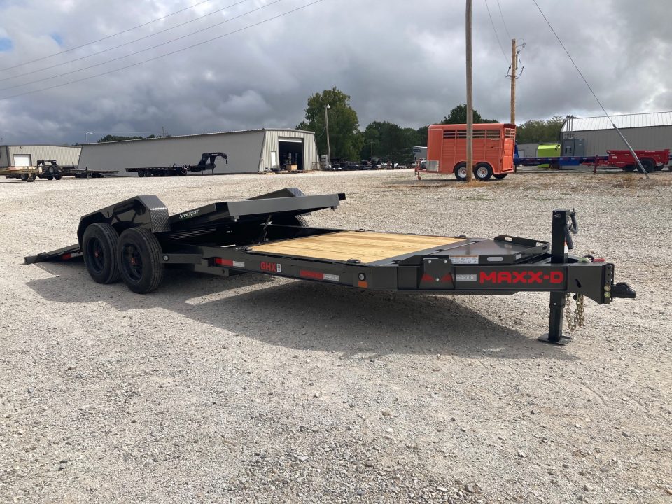 New 2027 MAXX-D 83X22 TANDEM 16K W/ 16' TILT DECK, 6' STATIONARY DECK & LARGE TOOLBOX Tilt Trailer