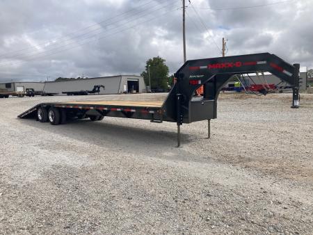 New 2027 MAXX-D 102X36 TANDEM 25.9K GN HYDROTAIL W/ STEEL RUNNERS, HYDROJACKS, DISC BRAKES, ALUM OUTERS & WIRELESS REMOTE Flatbed Trailer