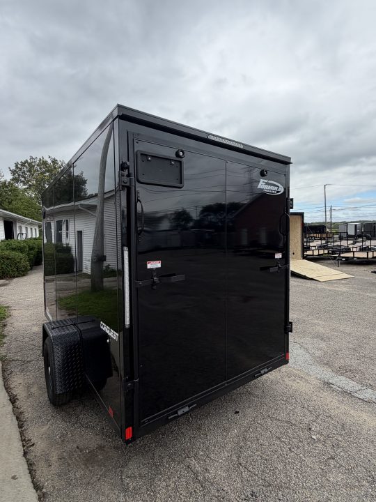 New 2027 FORMULA TRAILERS 6 x 12 Cargo / Enclosed Trailer with 6ft 6in interior Ramp Door - Light Lid BLACK OUT