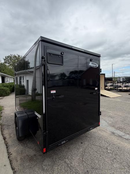 New 2027 FORMULA TRAILERS 6 x 12 Cargo / Enclosed Trailer with 6ft 6in interior Ramp Door - Light Lid BLACK OUT