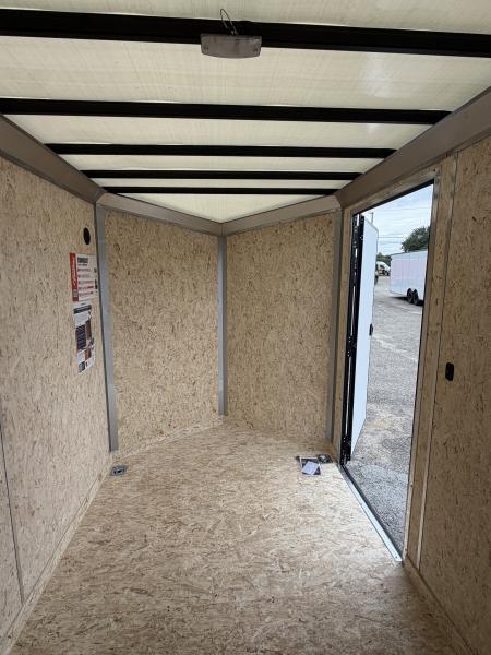 New 2027 FORMULA TRAILERS 6 x 12 Cargo / Enclosed Trailer with 6ft 6in interior Ramp Door - Light Lid BLACK OUT