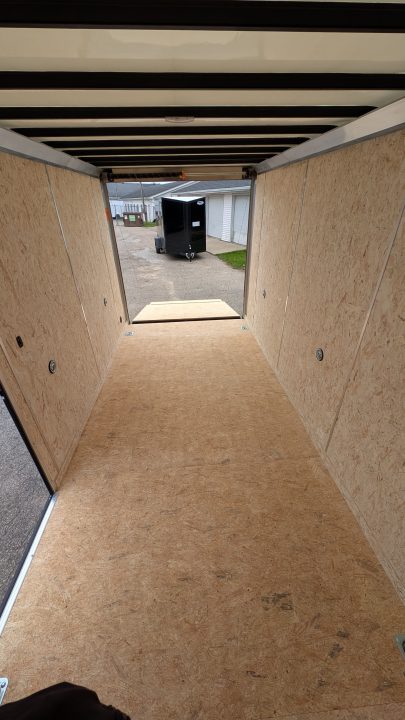 New 2027 FORMULA TRAILERS 7 x 14 Cargo / Enclosed Trailer with 7ft Interior with Ramp Door - UPGRADED MODEL- BLACK OUT