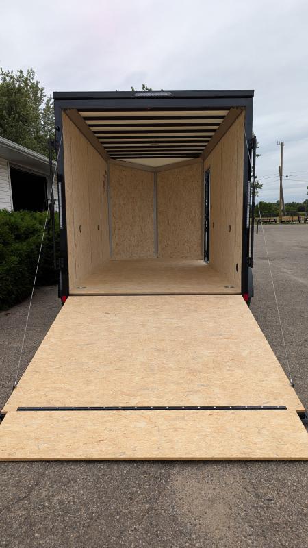 New 2027 FORMULA TRAILERS 7 x 14 Cargo / Enclosed Trailer with 7ft Interior with Ramp Door - UPGRADED MODEL- BLACK OUT