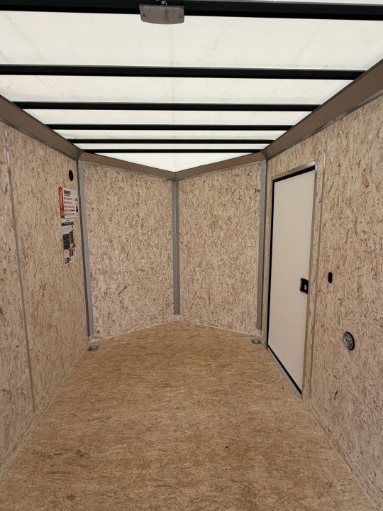 New 2027 FORMULA TRAILERS 7 x 16 Cargo / Enclosed Trailer with 7ft Interior with Ramp Door - UPGRADED MODEL - BLACK OUT