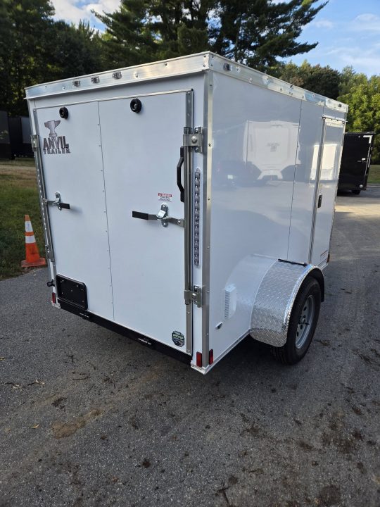 New 2027 Anvil 5x8 enclosed cargo trailer wit rear ramp Cargo / Enclosed Trailer