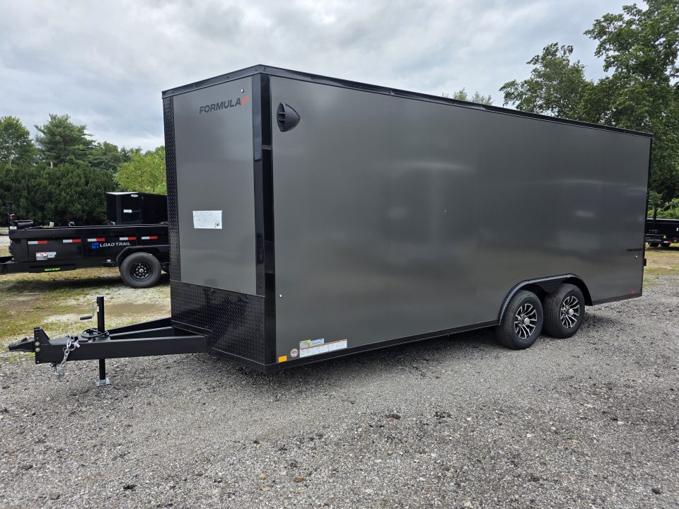 New 2027 Formula Trailers 8.5X20 10K GVWR 080 SCREWLESS EXTERIOR BLACKOUT 7' INSIDE ALUMINUM WHEELS UTV SXS CAR Cargo / Enclosed Trailer