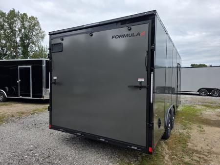 New 2027 Formula Trailers 8.5X20 10K GVWR 080 SCREWLESS EXTERIOR BLACKOUT 7' INSIDE ALUMINUM WHEELS UTV SXS CAR Cargo / Enclosed Trailer