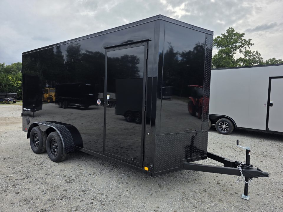 New 2027 Formula Trailers 7x16 7' INSIDE 080 SCREWLESS BLACKOUT DRINGS SXS UTV GOLFCART Cargo / Enclosed Trailer