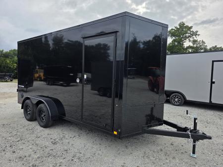 New 2027 Formula Trailers 7x16 7' INSIDE 080 SCREWLESS BLACKOUT DRINGS SXS UTV GOLFCART Cargo / Enclosed Trailer