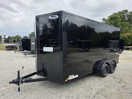 New 2027 Formula Trailers 7x16 7' INSIDE 080 SCREWLESS BLACKOUT DRINGS SXS UTV GOLFCART Cargo / Enclosed Trailer