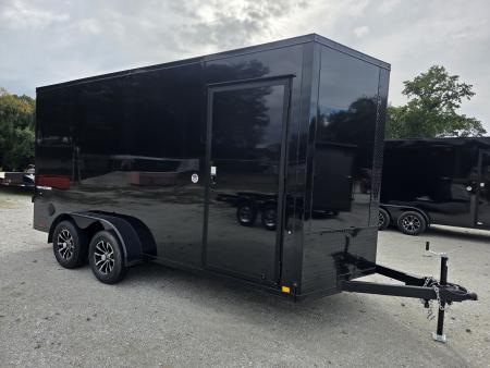 New 2027 Formula Trailers 7x16 7' INSIDE 080 SCREWLESS BLACKOUT DRINGS ALUM WHEELS SXS UTV GOLFCART Cargo / Enclosed Trailer