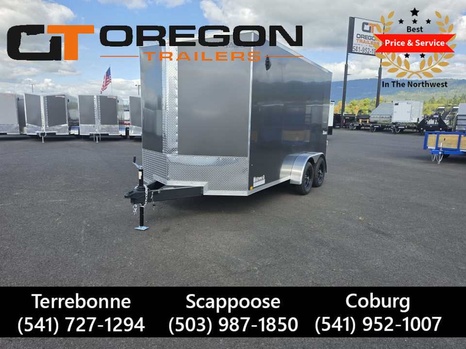 New 2027 Cargo Express Enclosed Trailer 7 x 14 w/ D-Rings 7K GVWR
