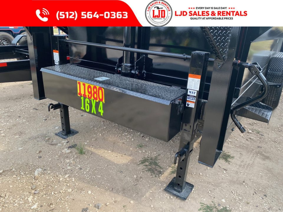 New 2027 Texas Pride - 16'x4' - Tarp - 16K GVWR - 3/16" Floor - Ramps - Dump Trailer