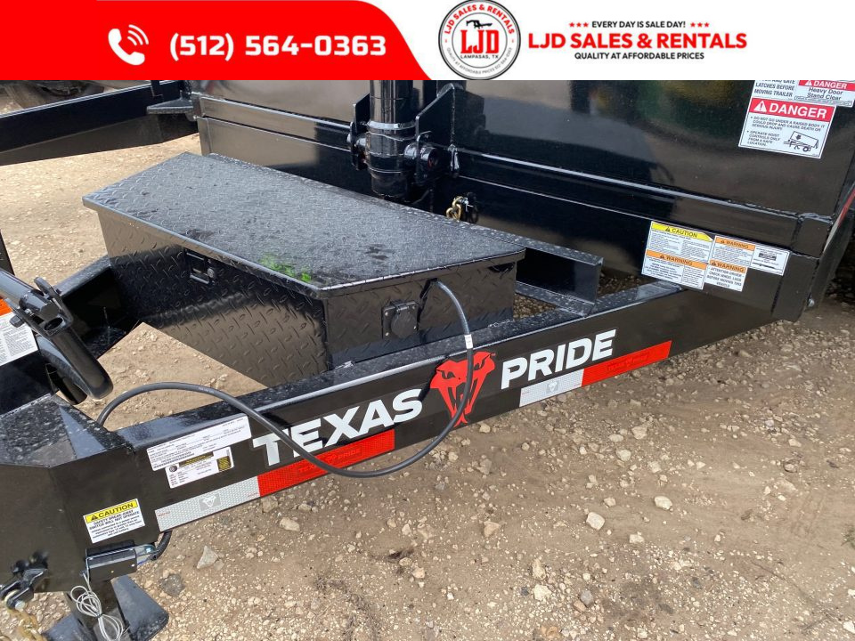 New 2027 Texas Pride - 7' x 12' x 3' Dump Trailer - 16K - Tarp - Ramps