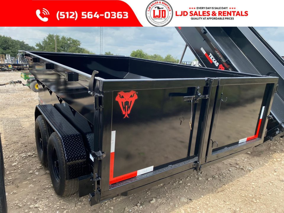 New 2027 Texas Pride - 7' x 12' x 3' Dump Trailer - 16K - Tarp - Ramps