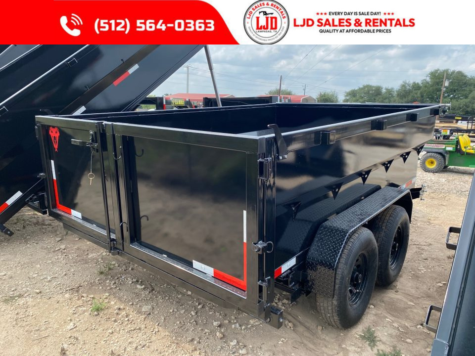 New 2027 Texas Pride - 7' x 12' x 3' Dump Trailer - 16K - Tarp - Ramps