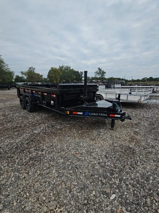 New 7x16 Dump Trailer (Contractors) W/ 7GAGE FLOOR, FRONT CYLINDER