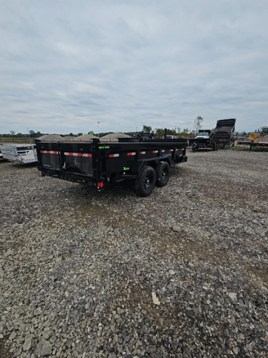 New 7x16 Dump Trailer (Contractors) W/ 7GAGE FLOOR, FRONT CYLINDER