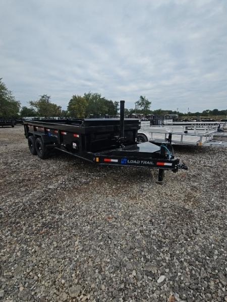 New 7x16 Dump Trailer (Contractors) W/ 7GAGE FLOOR, FRONT CYLINDER
