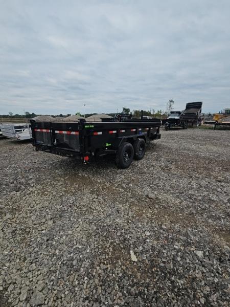 New 7x16 Dump Trailer (Contractors) W/ 7GAGE FLOOR, FRONT CYLINDER